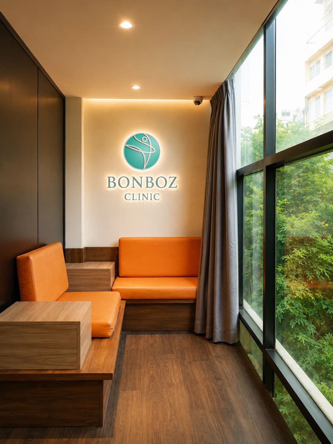 Khu lounge cửa sổ BonBoz Clinic