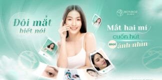 Mắt hai mí: Đôi mắt biết nói, cuốn hút mọi ánh nhìn.