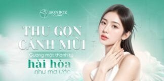 Thu gọn cánh mũi: Gương mặt thanh tú, hài hòa như mơ ước.