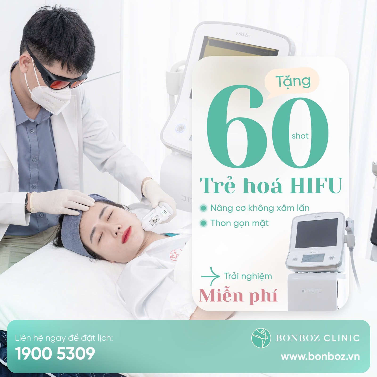 60 shot trẻ hóa hifu