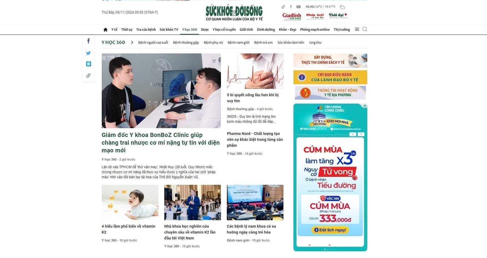 SK&ĐS – Giám đốc Y khoa BonBoZ Clinic giúp chàng trai nhược cơ mí nặng tự tin với diện mạo mới Điều trị nhược cơ mí