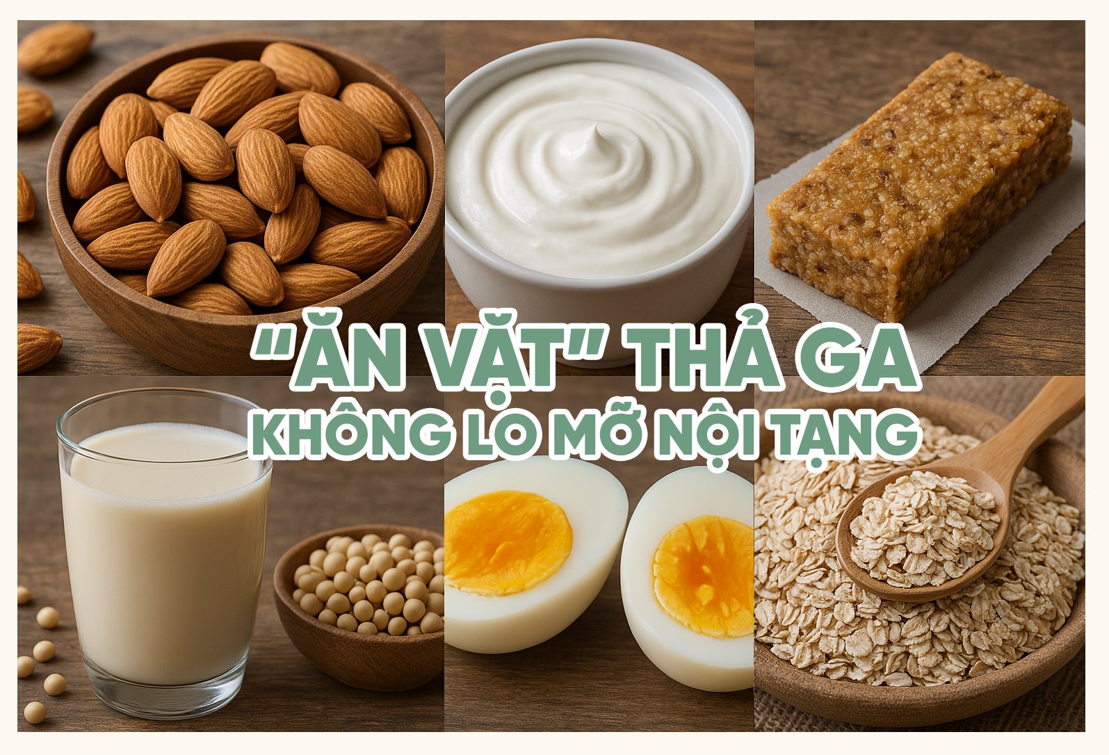 6 MÓN ĂN VẶT GIÀU PROTEIN GIÚP GIẢM MỠ NỘI TẠNG